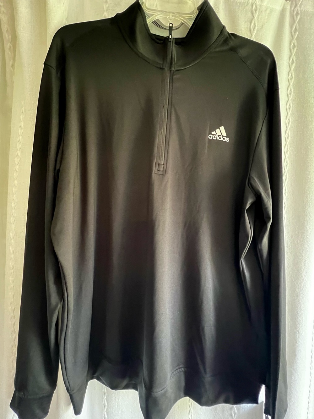 adidas NWT Men’s Golf Black Half-Zip Performance Jacket